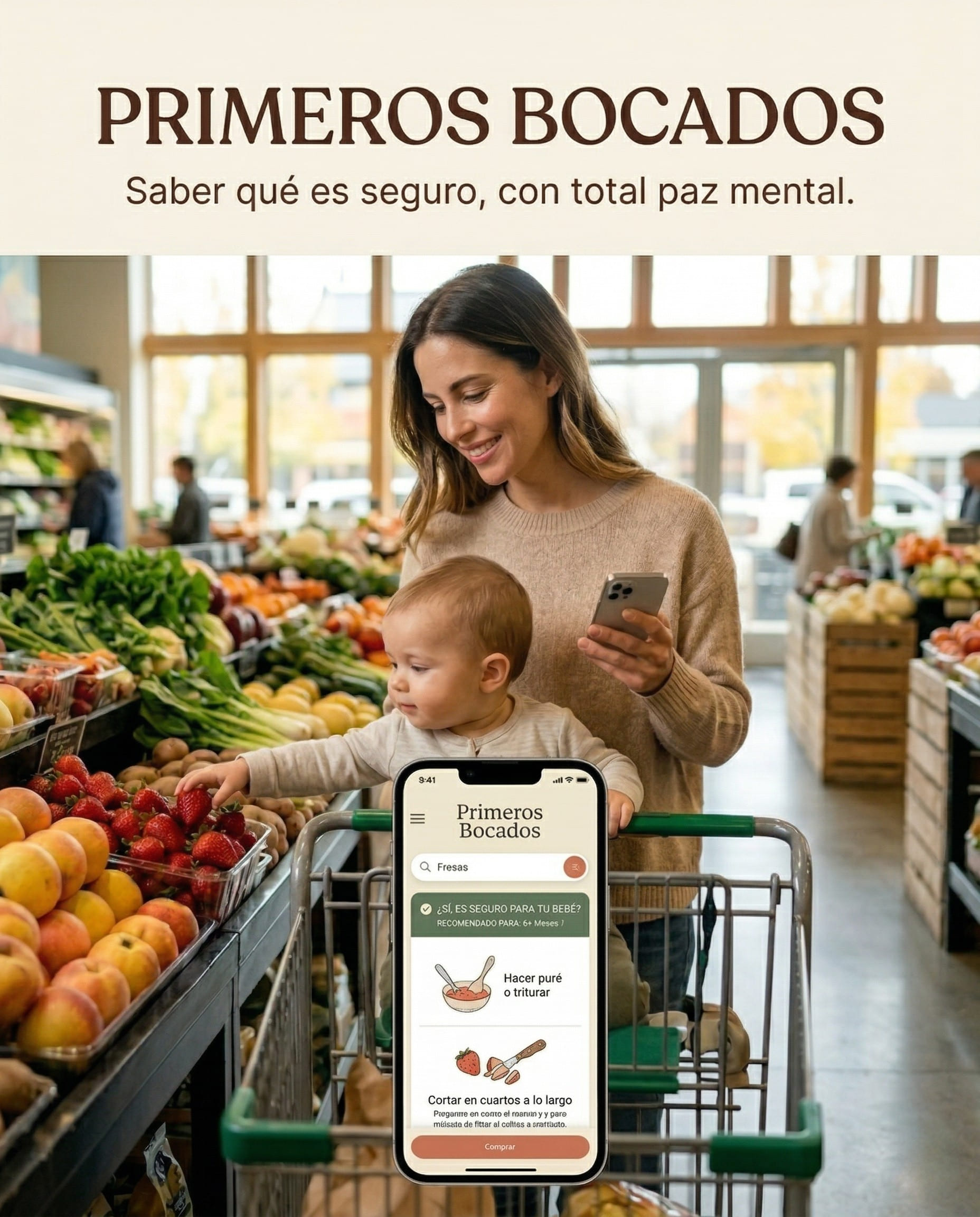Vista previa de la app Primeros Bocados